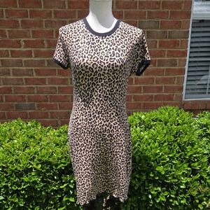 Peachlove Nanamacs Leopard Print Bodycon Mini Dress Size M